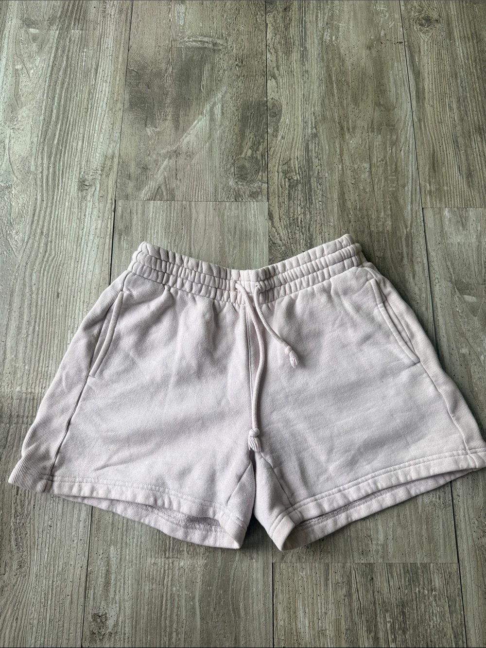 Aritzia Light Pink Drawstring Athletic Lounge Shorts